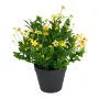 HELIANTHUS artificiel micro jaune 30 cm en pot