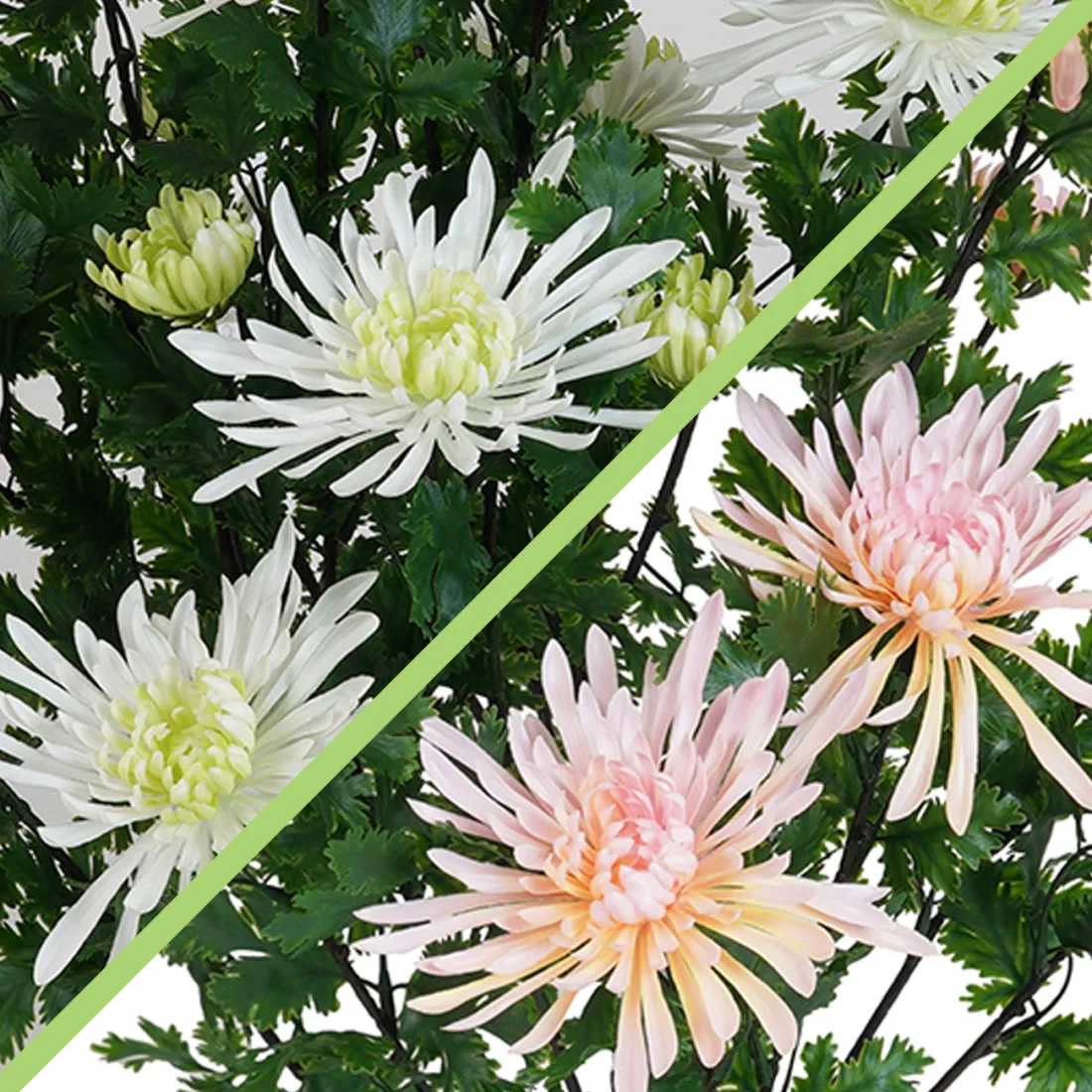 TOKYO artificiel en pot 60 cm blanc ou rose