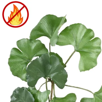 branche artificielle GINKGO 60 cm ANTI FEU - détails feuilles