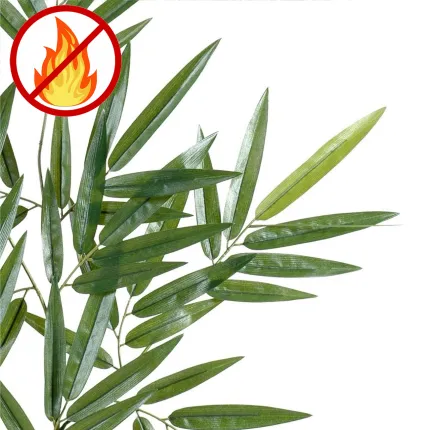 BAMBOU artificiel NEW GEANT 20 cannes 510 cm ignifugé - feuilles