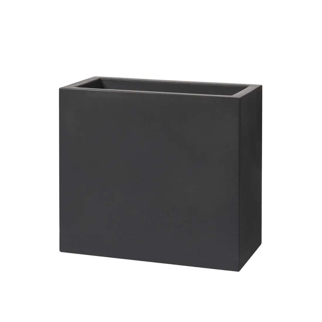 Jardinière Strevi cube droite 70 cm Largeur 99 cm - gris anthracite