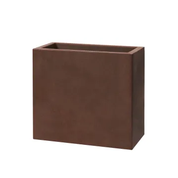 Jardinière Strevi cube droite 70 cm Largeur 99 cm - esprit rouillé
