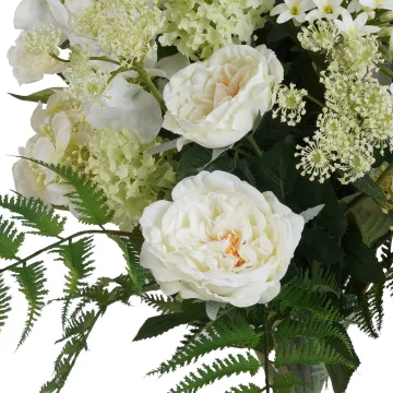 bouquet artificiel blanc 60 cm - fleurs