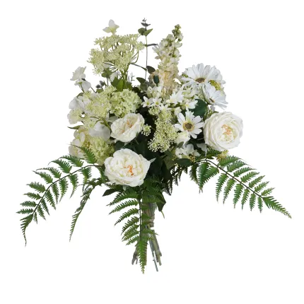 bouquet artificiel blanc 60 cm