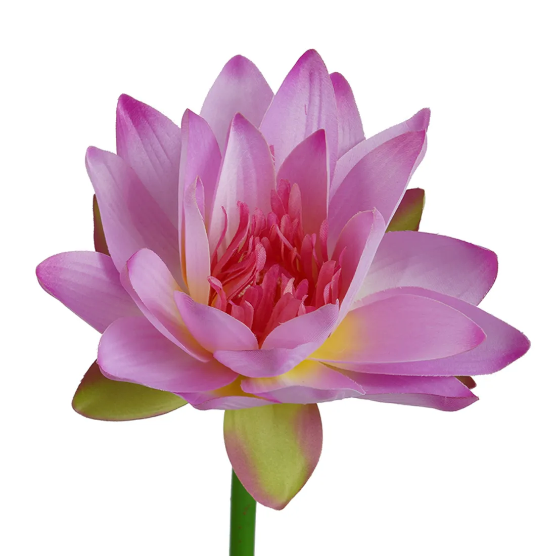 LOTUS artificiel 80 cm rose - détails pétale