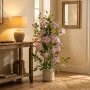 CLEMATITE artificielle 120 cm en pot décoratif en situation dans un hall d'entrée