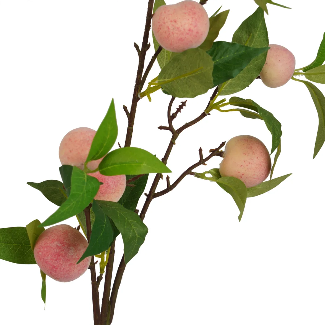 Branche artificielle PECHE 85 cm - détail feuillage