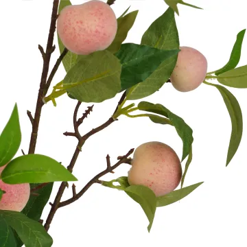 Branche artificielle PECHE 85 cm - détail fruit