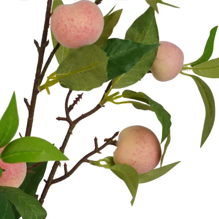 Branche artificielle PECHE 85 cm - détail fruit