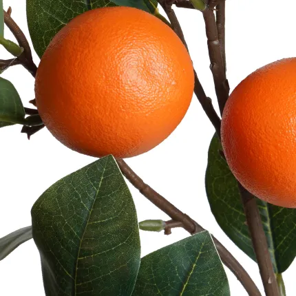 Branche artificielle d'ORANGE 85 cm - détails fruit