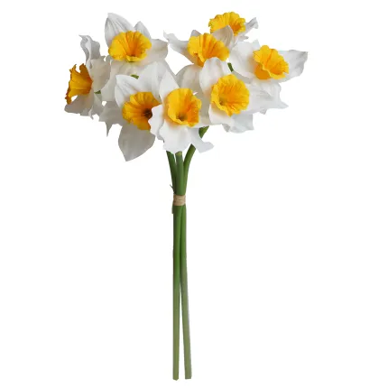 NARCISSES en bouquet artificiel 40 cm - entier