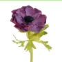ANEMONE artificielle 44 cm crème violet