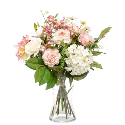 bouquet artificiel pastel 60 cm