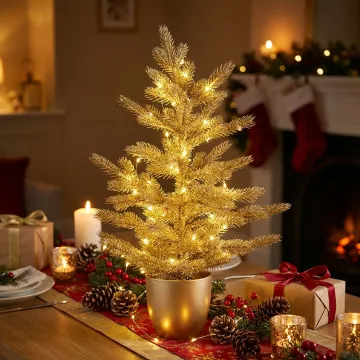 SAPIN artificiel petite taille OR 60 cm