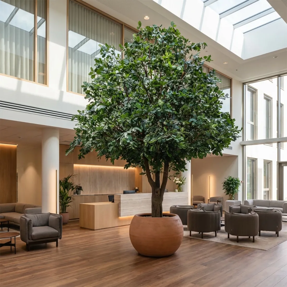 CHENE N géant artificiel 480 cm ANTI FEU