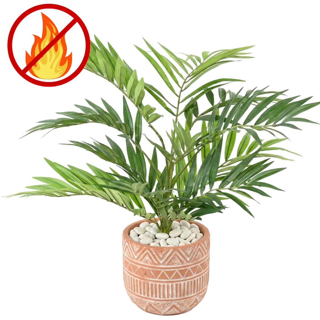 CHAMAEODORA artificiel ou palmier des montagnes 50 cm ignifugé en pot