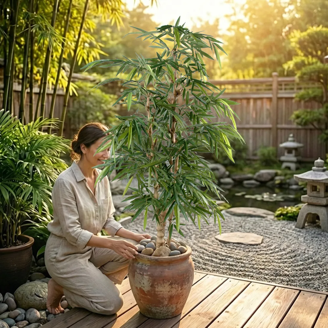 BAMBOU BOUDDHA artificiel 140 et 170 cm