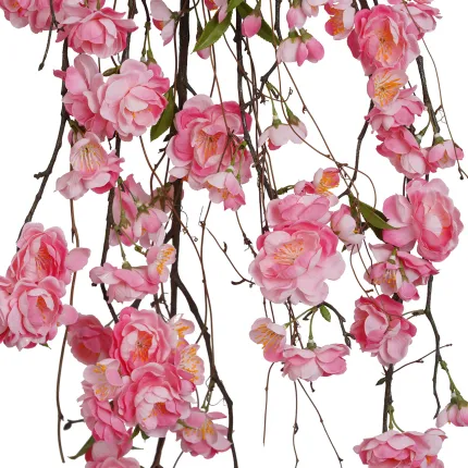 CERISIER artificiel multi branches 90 cm ANTI FEU - rose détails branche
