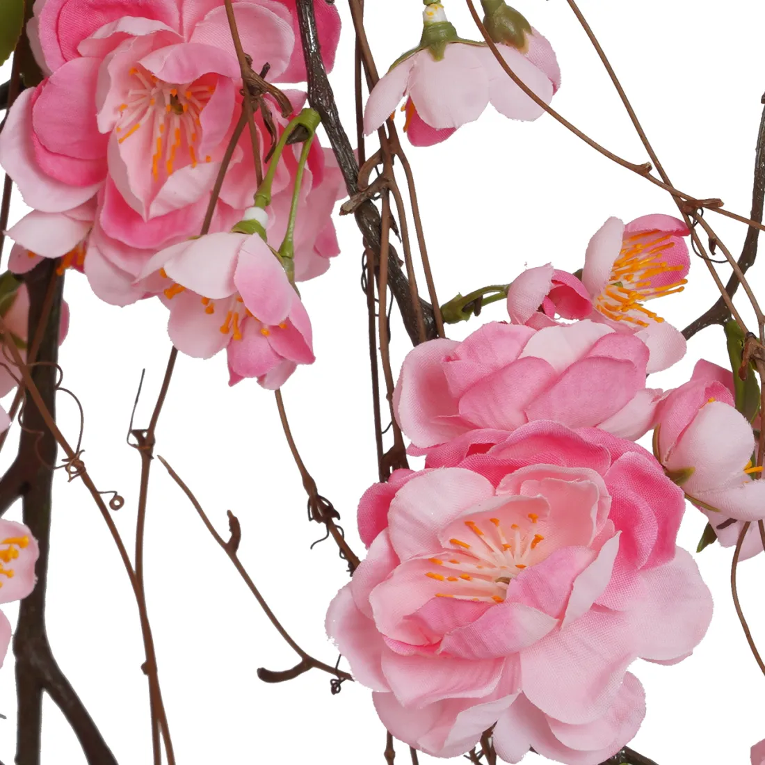 CERISIER artificiel multi branches 90 cm ANTI FEU - rose détails fleurs