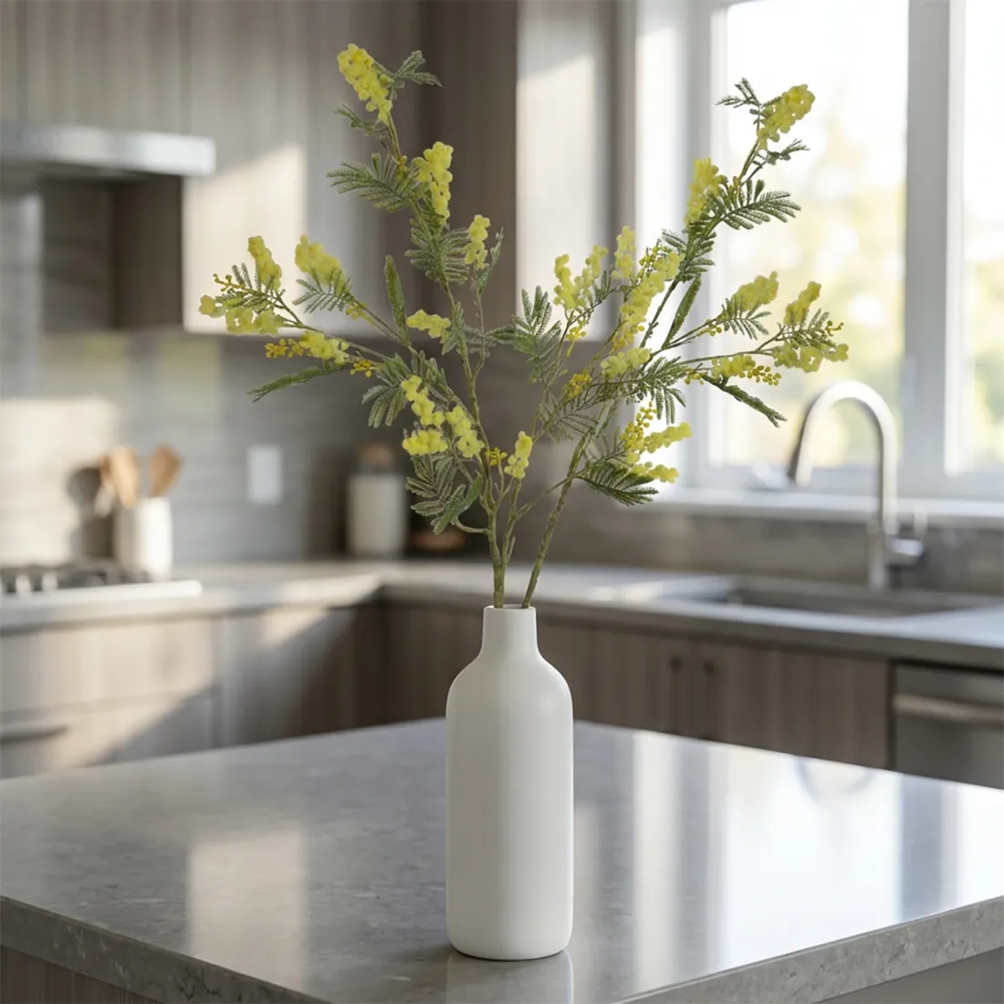 Branche MIMOSA artificielle 110 cm