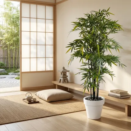 classico prima Ø 30 à 120 cm blanc cassé -   dans un salon zen