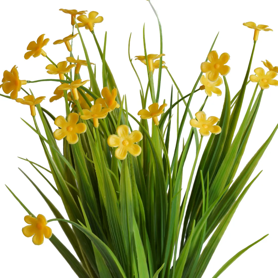 bouquet de fleurettes sauvages artificielles 40 cm jaune - détails fleurs