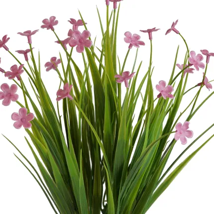 bouquet de fleurettes sauvages artificielles 40 cm  rose - détails fleurs