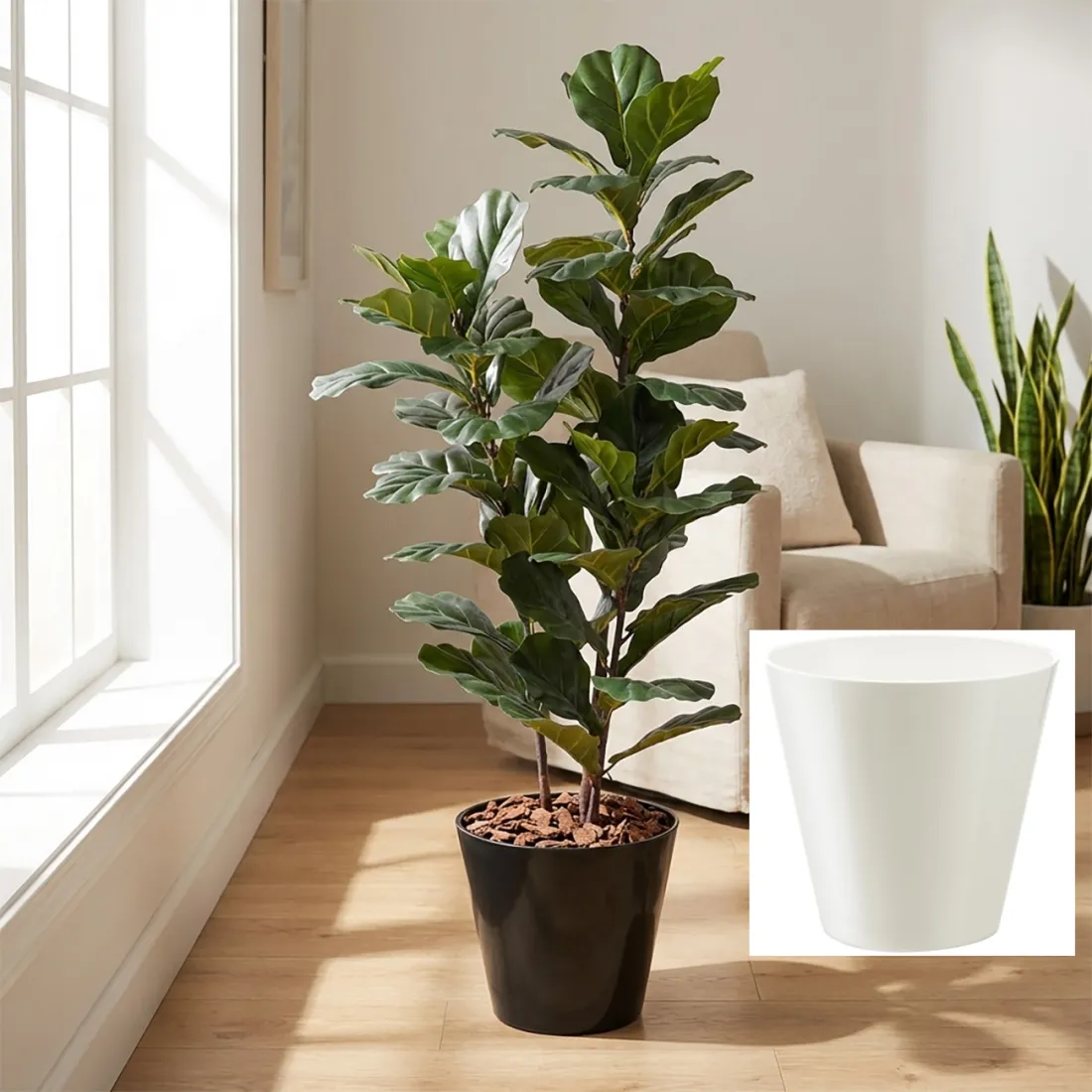 ENNA Ø  30 cm blanc ou noir en situ