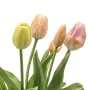 botte de 7 TULIPES artificielles 40 cm vert/rose en détail