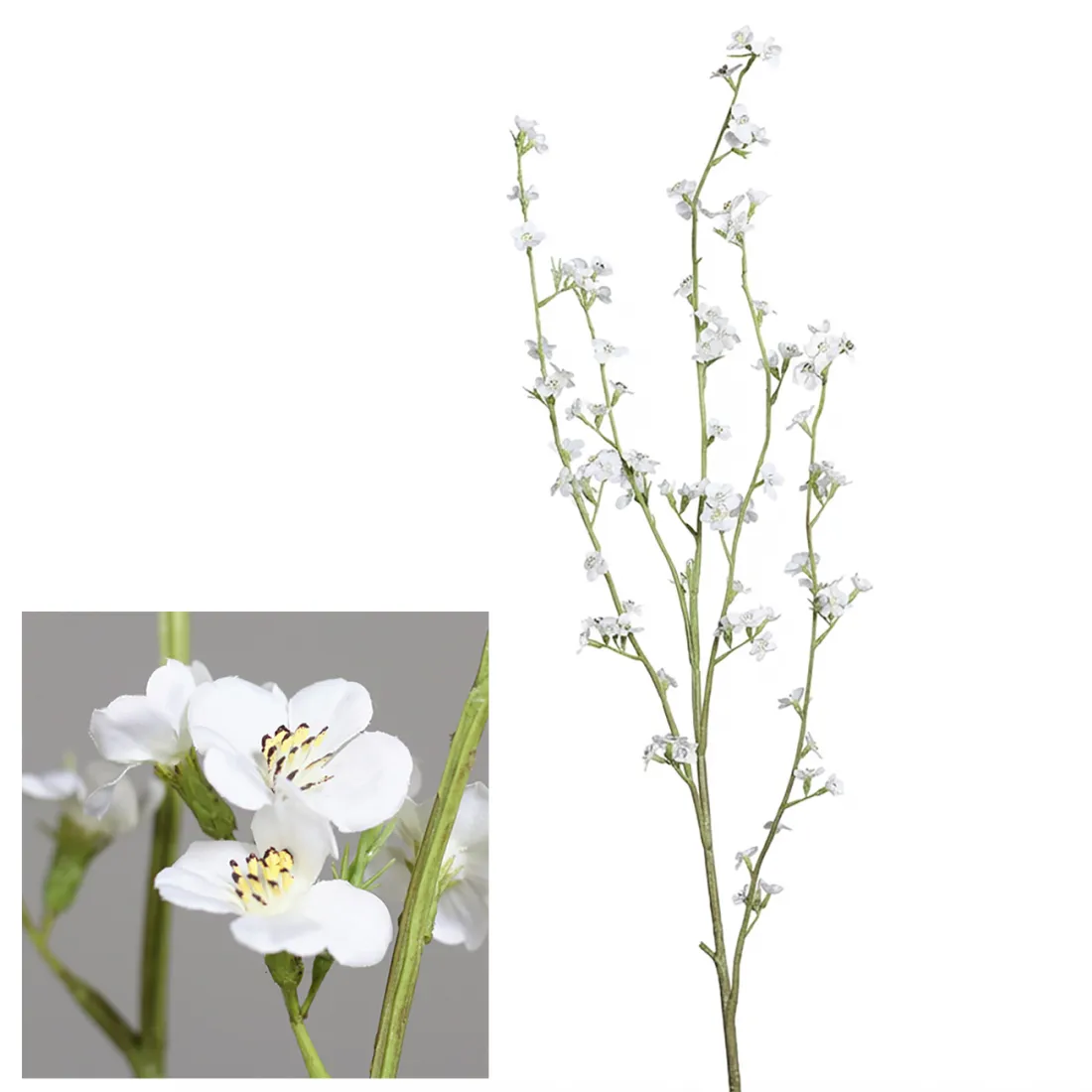 SPIREE artificielle 136 cm blanche