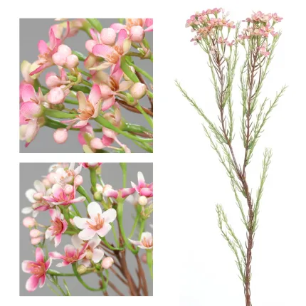 WAX artificiel ou fleur de cire 60 cm - 2 coloris rose