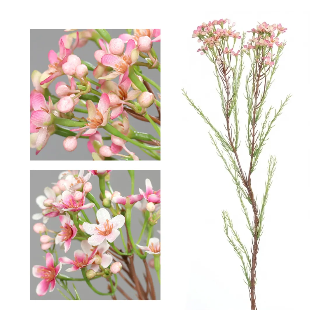 WAX artificiel ou fleur de cire 60 cm - 2 coloris rose