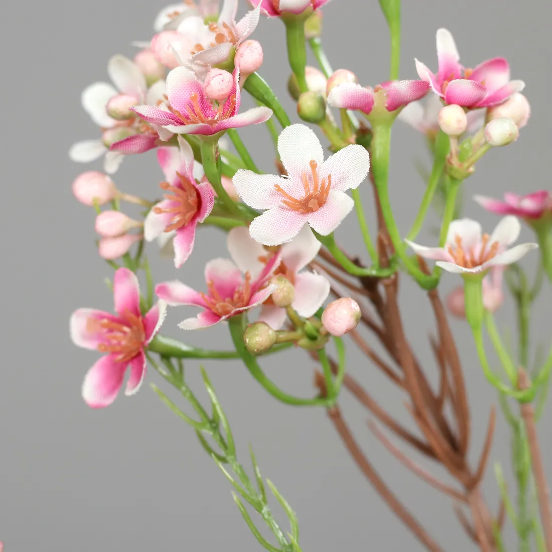 wax artificielle  rose- détail des fleurs