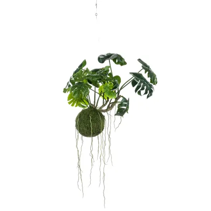 suspension Montsera artificielle 110 cm avec accroche
