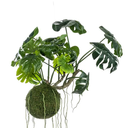 suspension Montsera artificielle 110 cm avec accroche