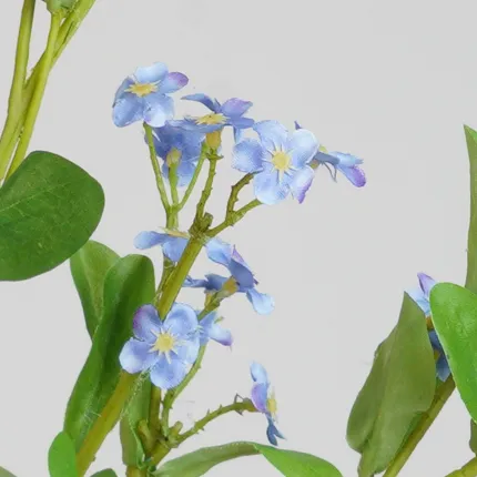 MYOSOTIS artificiel 80 cm bleu - détails fleurs