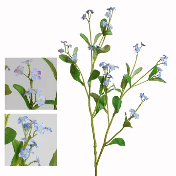 MYOSOTIS artificiel 80 cm 2 couleurs