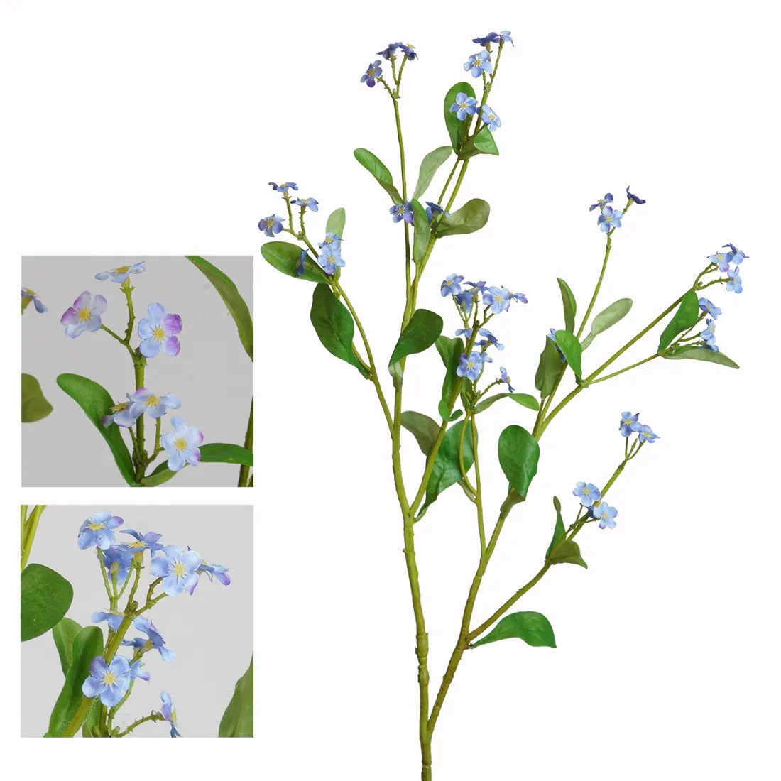 MYOSOTIS artificiel 80 cm 2 couleurs