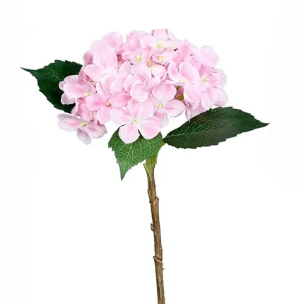 HORTENSIA artificiel 45 cm rose clair