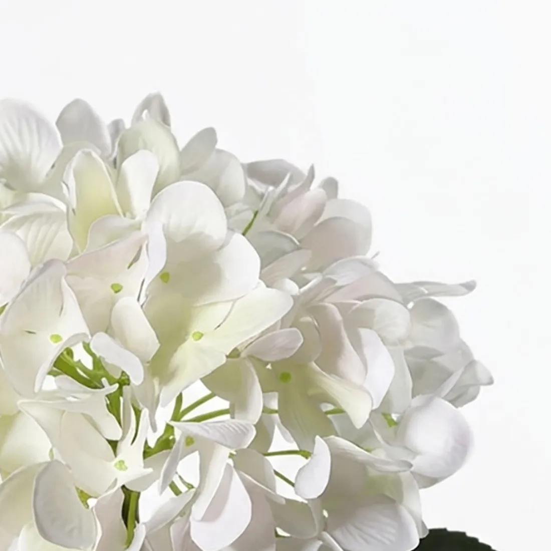 HORTENSIA artificiel 65 cm blanc détail fleur