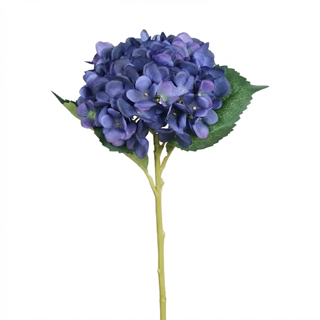 HORTENSIA artificiel 45 cm bleu - en tige