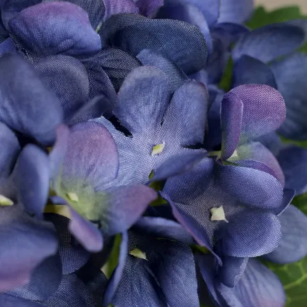HORTENSIA artificiel 45 cm bleu - détail fleur