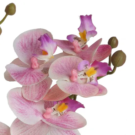 composition Phalaenopsis ORCHIDEE artificielle EN POT 35 cm - détail fleur