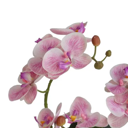 composition Phalaenopsis ORCHIDEE artificielle EN POT 35 cm - branche