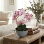 composition Phalaenopsis ORCHIDEE artificielle EN POT 35 cm
