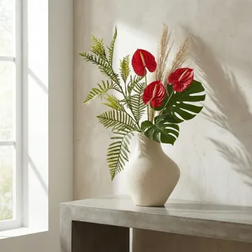 branche de FOUGERE artificiel 82 cm - dans une composition