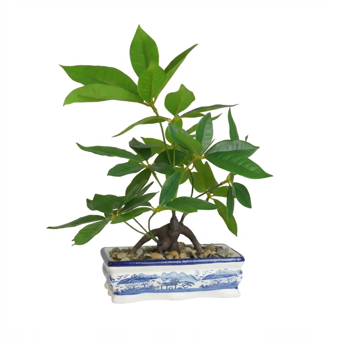 BONSAI pachira artificiel  40 cm - de face