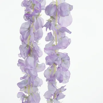 Tige GLYCINE 3 chutes 60 cm - détails fleurs