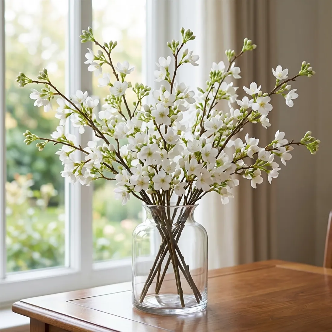 HEPACODIUM artificiel ou seven son flower 52 cm