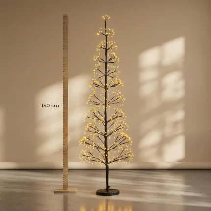Arbre lumineux led extérieur effet clignotant 150 cm dans un interieur
